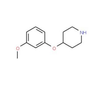 4-(3-Methoxyphenoxy)piperidine (CAS 162402-37-1) - chemical structure image