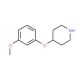 4-(3-Methoxyphenoxy)piperidine (CAS 162402-37-1) - chemical structure image