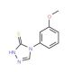 4-(3-methoxyphenyl)-4H-1,2,4-triazole-3-thiol (CAS 36017-21-7) - chemical structure image