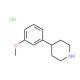 4-(3-Methoxyphenyl)piperidine hydrochloride (CAS 325808-20-6) - chemical structure image