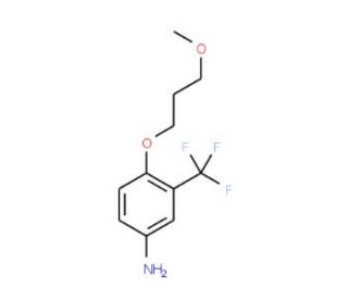 4-(3-Methoxypropoxy)-3-(trifluoromethyl)aniline - chemical structure image