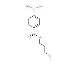 4-(3-Methoxypropylcarbamoyl)benzeneboronic acid (CAS 913835-85-5) - chemical structure image