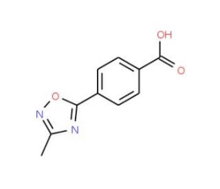4-(3-Methyl-1,2,4-oxadiazol-5-yl)benzoic acid (CAS 851048-56-1) - chemical structure image