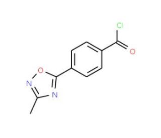 4-(3-Methyl-1,2,4-oxadiazol-5-yl)benzoyl chloride (CAS 876316-26-6) - chemical structure image