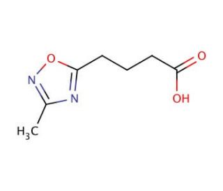 4-(3-methyl-1,2,4-oxadiazol-5-yl)butanoic acid - chemical structure image