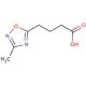 4-(3-methyl-1,2,4-oxadiazol-5-yl)butanoic acid - chemical structure image