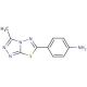 4-(3-Methyl-[1,2,4]triazolo-[3,4-b][1,3,4]thiadiazol-6-yl)-phenylamine - chemical structure image