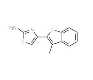 4-(3-methyl-1-benzothien-2-yl)-1,3-thiazol-2-amine (CAS 21036-85-1) - chemical structure image