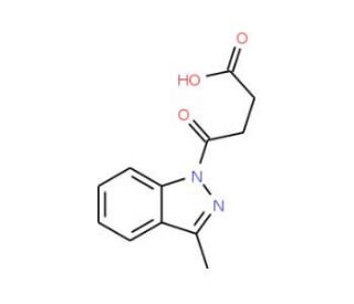 4-(3-Methyl-1H-indazol-1-yl)-4-oxobutanoic acid - chemical structure image