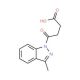 4-(3-Methyl-1H-indazol-1-yl)-4-oxobutanoic acid 的分子结构 4-(3-Methyl-1H-indazol-1-yl)-4-oxobutanoic acid - chemical structure image