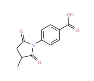 4-(3-Methyl-2,5-dioxo-pyrrolidin-1-yl)-benzoic acid - chemical structure image