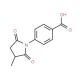 4-(3-Methyl-2,5-dioxo-pyrrolidin-1-yl)-benzoic acid - chemical structure image