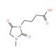 4-(3-methyl-2,5-dioxoimidazolidin-1-yl)butanoic acid - chemical structure image