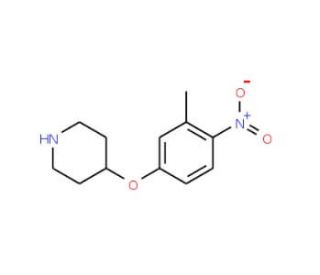 4-(3-Methyl-4-nitrophenoxy)piperidine - chemical structure image