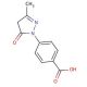 4-(3-Methyl-5-oxo-2-pyrazolin-1-yl)benzoic acid (CAS 60875-16-3) - chemical structure image