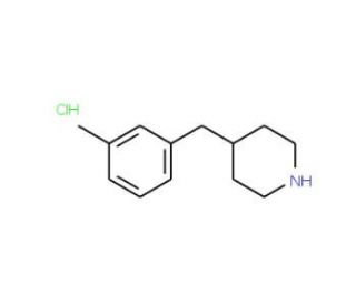 4-(3-Methyl-benzyl)-piperidine hydrochloride (CAS 1170931-79-9) - chemical structure image