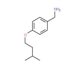 4-(3-Methyl-butoxy)-benzylamine - chemical structure image