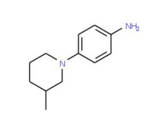 4-(3-Methyl-piperidin-1-yl)-phenylamine - chemical structure image