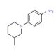 4-(3-Methyl-piperidin-1-yl)-phenylamine - chemical structure image