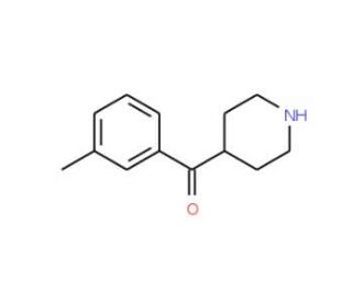 4-(3-Methylbenzoyl)-piperidine (CAS 344334-10-7) - chemical structure image