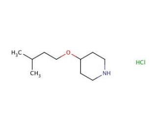 4-(3-methylbutoxy)piperidine hydrochloride - chemical structure image