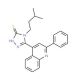 4-(3-methylbutyl)-5-(2-phenylquinolin-4-yl)-4H-1,2,4-triazole-3-thiol - chemical structure image