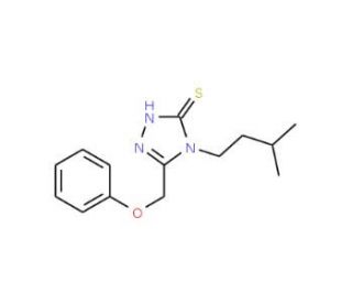 4-(3-methylbutyl)-5-(phenoxymethyl)-4H-1,2,4-triazole-3-thiol - chemical structure image