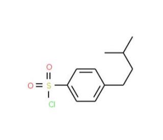 4-(3-methylbutyl)benzenesulfonyl chloride - chemical structure image