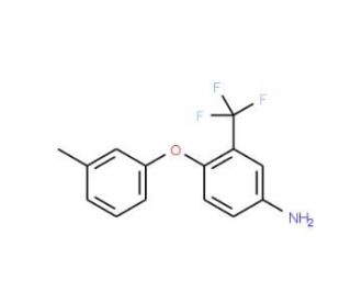 4-(3-Methylphenoxy)-3-(trifluoromethyl)aniline - chemical structure image