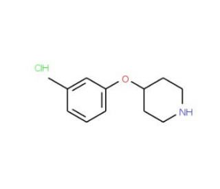 4-(3-Methylphenoxy)piperidinehydrochloride (CAS 65367-96-6) - chemical structure image