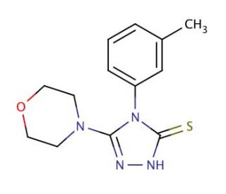 4-(3-methylphenyl)-5-morpholin-4-yl-4H-1,2,4-triazole-3-thiol - chemical structure image