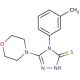 4-(3-methylphenyl)-5-morpholin-4-yl-4H-1,2,4-triazole-3-thiol - chemical structure image