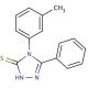 4-(3-methylphenyl)-5-phenyl-4H-1,2,4-triazole-3-thiol - chemical structure image