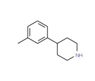 4-(3-Methylphenyl)piperidine (CAS 111153-83-4) - chemical structure image
