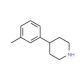 4-(3-Methylphenyl)piperidine (CAS 111153-83-4) - chemical structure image
