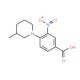 4-(3-Methylpiperidin-1-yl)-3-nitrobenzoic acid (CAS 380194-19-4) - chemical structure image