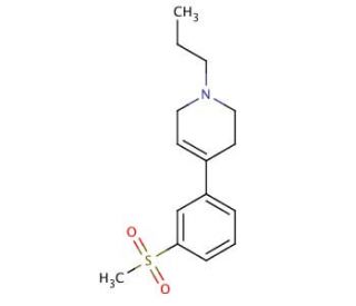 4-[3-(Methylsulfonyl)phenyl]-1-propyl-1,2,3,6-tetrahydropyridine (CAS 346688-39-9) - chemical structure image