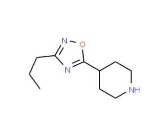 4-(3-n-Propyl-1,2,4-oxadiazol-5-yl)piperidine - chemical structure image