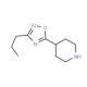 4-(3-n-Propyl-1,2,4-oxadiazol-5-yl)piperidine - chemical structure image