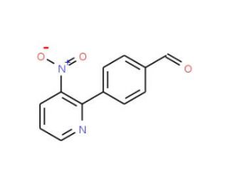 4-(3-Nitro-2-pyridinyl)benzenecarbaldehyde - chemical structure image