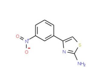 4-(3-Nitrophenyl)-1,3-thiazole-2-ylamine (CAS 57493-24-0) - chemical structure image