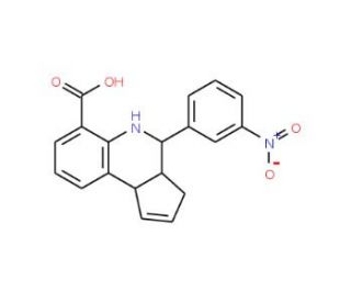 4-(3-nitrophenyl)-3a,4,5,9b-tetrahydro-3H-cyclopenta[c]quinoline-6-carboxylic acid - chemical structure image