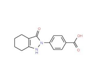 4-(3-Oxo-1,3,4,5,6,7-hexahydro-2H-indazol-2-yl)-benzenecarboxylic acid (CAS 866018-45-3) - chemical structure image