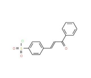 4-(3-Oxo-3-phenyl-propenyl)-benzenesulfonyl chloride - chemical structure image