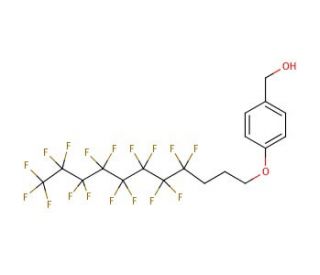 4-[3-(Perfluorooctyl)-1-propyloxy]benzyl alcohol (CAS 892155-69-0) - chemical structure image