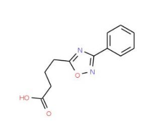4-(3-phenyl-1,2,4-oxadiazol-5-yl)butanoic acid - chemical structure image