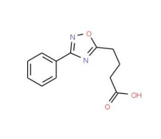 4-(3-Phenyl-[1,2,4]oxadiazol-5-yl)-butyric acid - chemical structure image