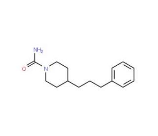 4-(3-Phenyl-propyl)-piperidine-1-carboxamide - chemical structure image