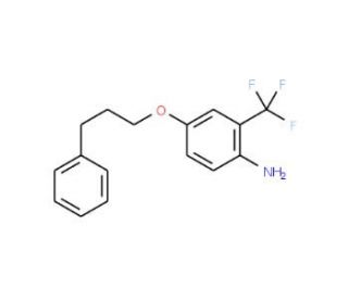 4-(3-Phenylpropoxy)-2-(trifluoromethyl)aniline - chemical structure image