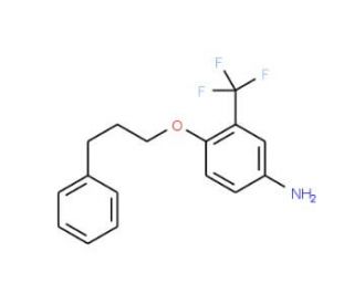 4-(3-Phenylpropoxy)-3-(trifluoromethyl)aniline - chemical structure image